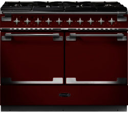 RANGEMASTER  Elise SE 110 Dual Fuel Range Cooker - Cherry Red & Chrome